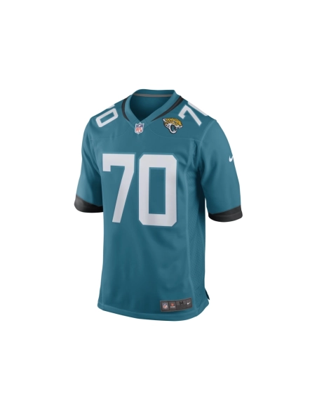 Mens Jacksonville Jaguars Cole Van Lanen Teal Game Player Jersey