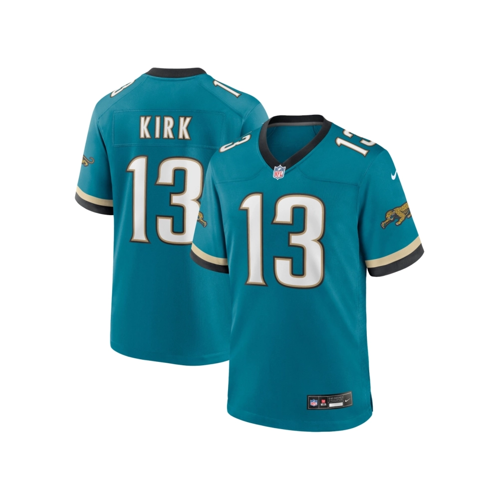 Mens Jacksonville Jaguars Christian Kirk Teal Prowler Throwback Player Game Jersey