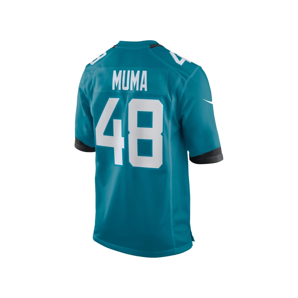 Mens Jacksonville Jaguars Chad Muma Teal Game Jersey