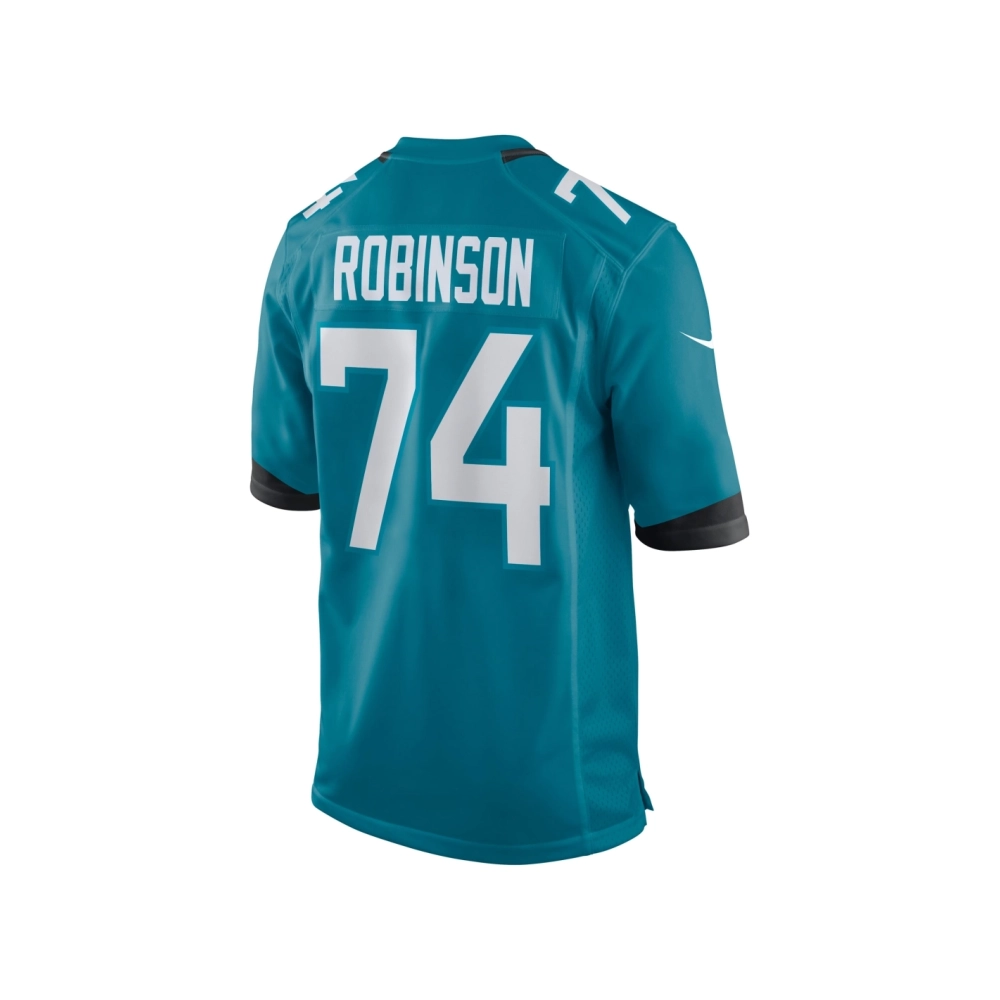 Mens Jacksonville Jaguars Cam Robinson Teal Game Jersey