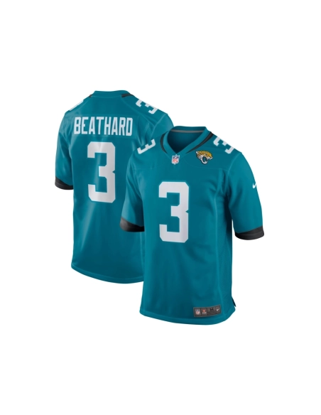 Mens Jacksonville Jaguars C.J. Beathard Teal Game Jersey