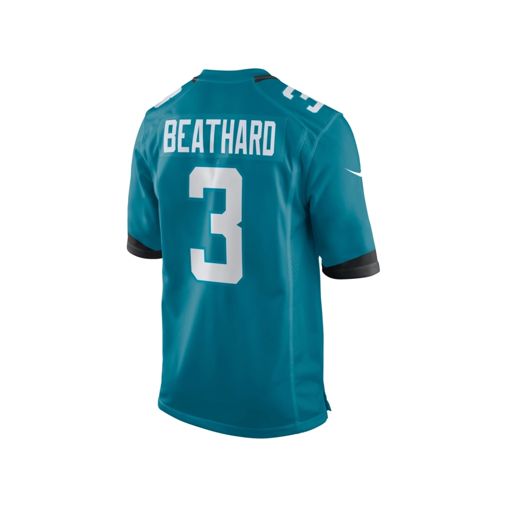 Mens Jacksonville Jaguars C.J. Beathard Teal Game Jersey