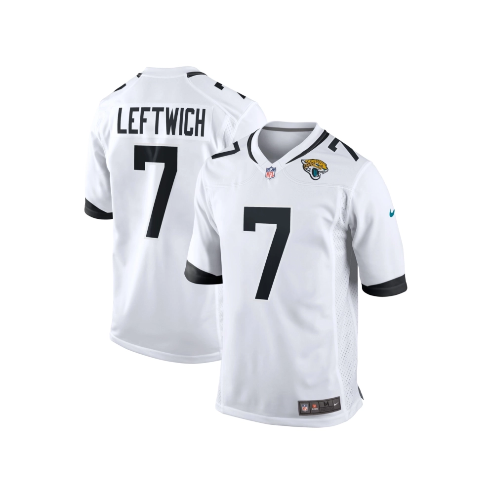 Mens Jacksonville Jaguars Byron Leftwich White Retired Player Game Jersey