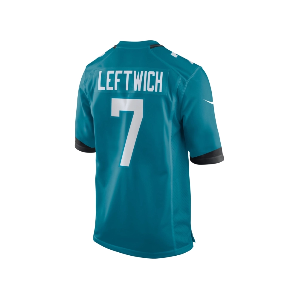 Mens Jacksonville Jaguars Byron Leftwich Teal Retired Player Game Jersey