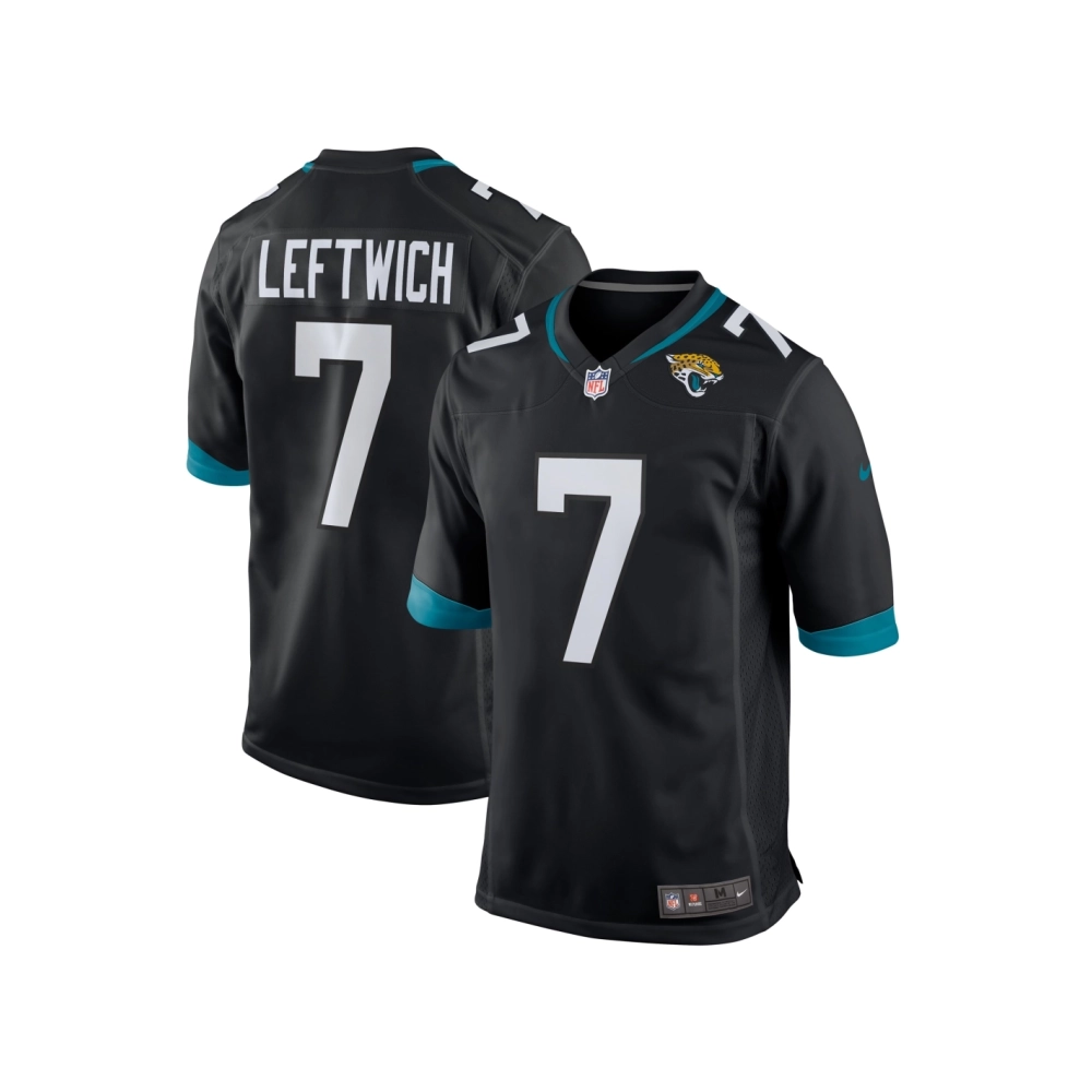 Mens Jacksonville Jaguars Byron Leftwich Black Alternate Retired Player Game Jersey