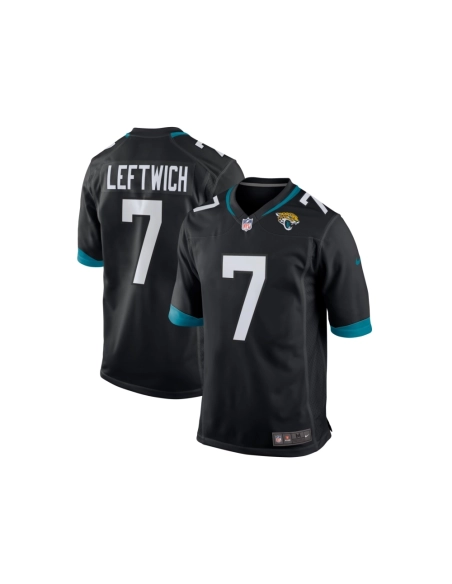 Mens Jacksonville Jaguars Byron Leftwich Black Alternate Retired Player Game Jersey