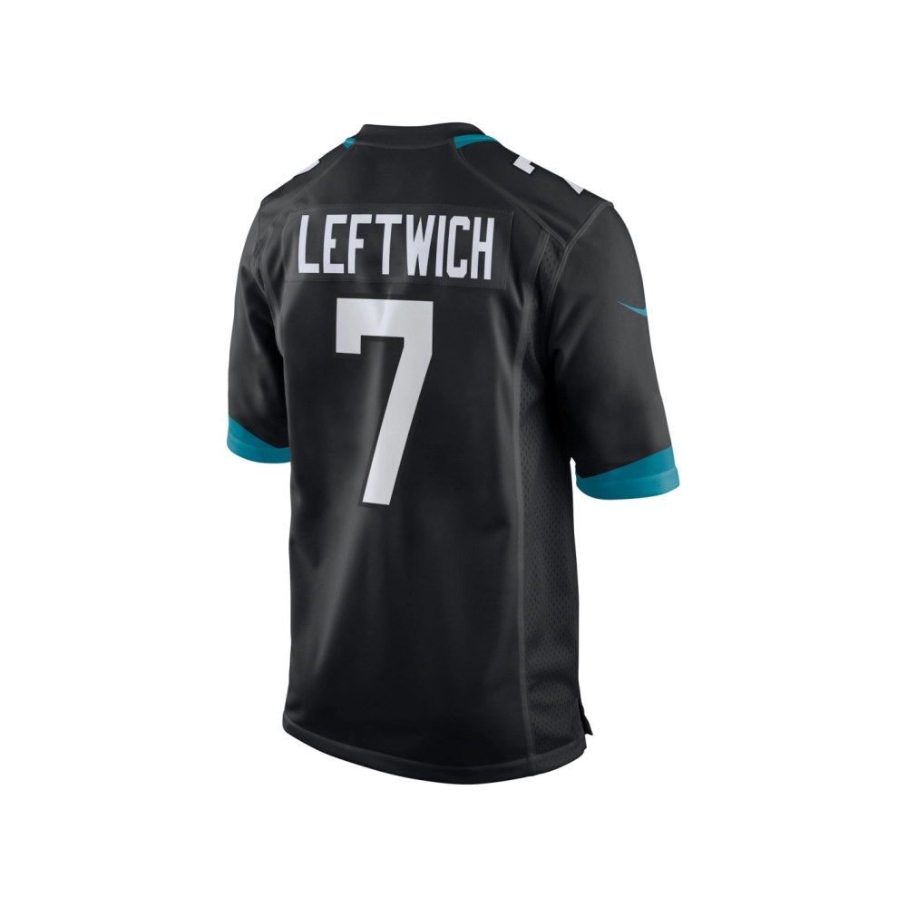 Mens Jacksonville Jaguars Byron Leftwich Black Alternate Retired Player Game Jersey