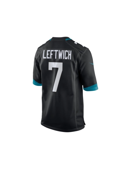 Mens Jacksonville Jaguars Byron Leftwich Black Alternate Retired Player Game Jersey