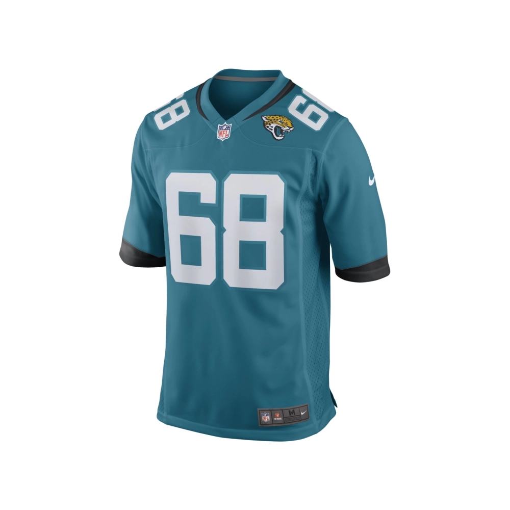 Mens Jacksonville Jaguars Brandon Scherff Teal Game Player Jersey