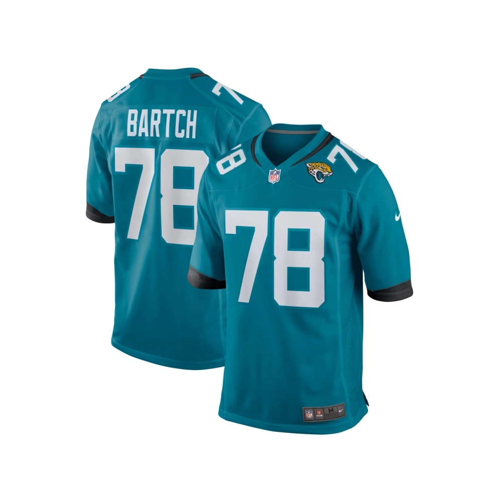 Mens Jacksonville Jaguars Ben Bartch Teal Game Jersey