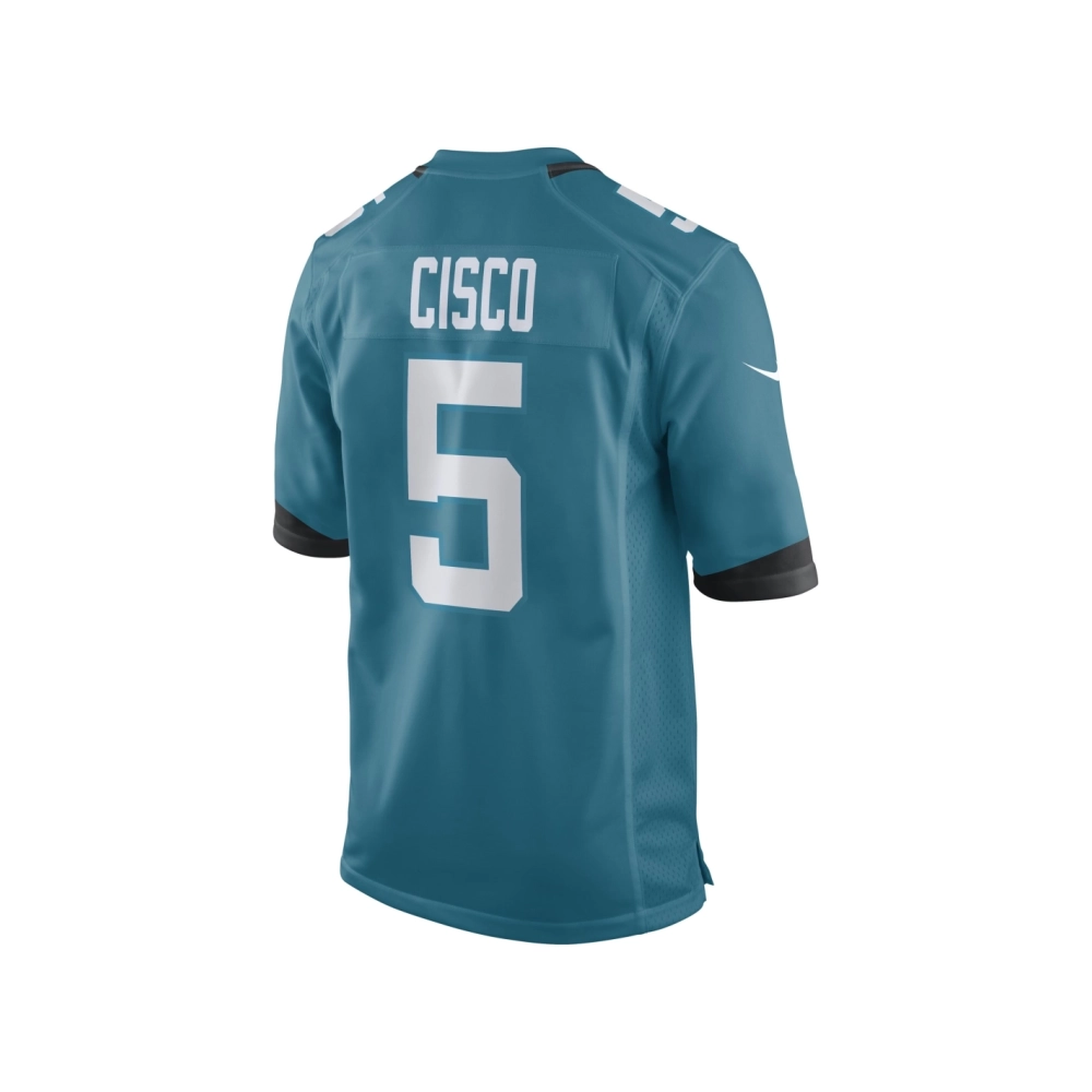 Mens Jacksonville Jaguars Andre Cisco Teal Game Player Jersey