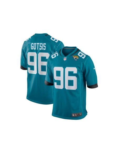 Mens Jacksonville Jaguars Adam Gotsis Teal Game Jersey