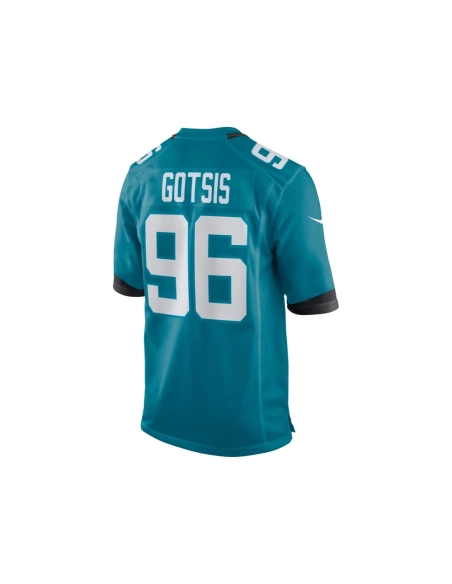 Mens Jacksonville Jaguars Adam Gotsis Teal Game Jersey