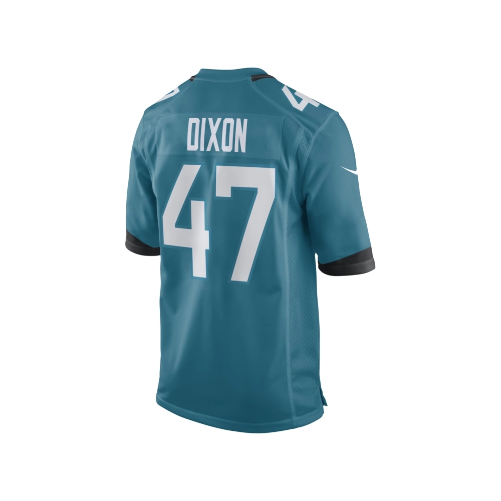 Mens DeShaan Dixon Jacksonville Jaguars Teal Team Game Player Jersey