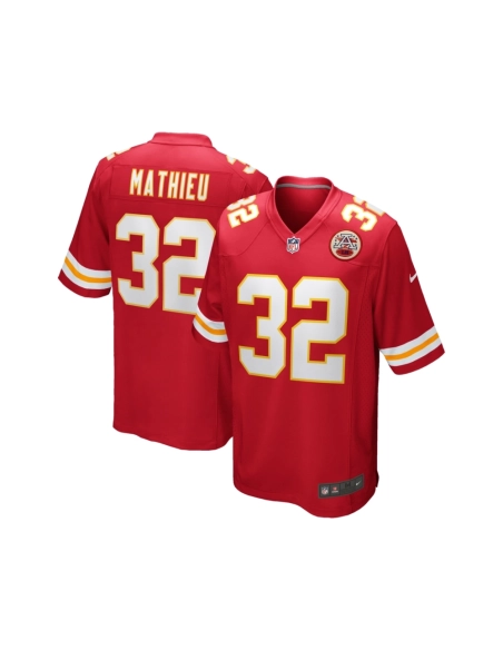 Mens Kansas City Chiefs Tyrann Mathieu Red Game Player Jersey