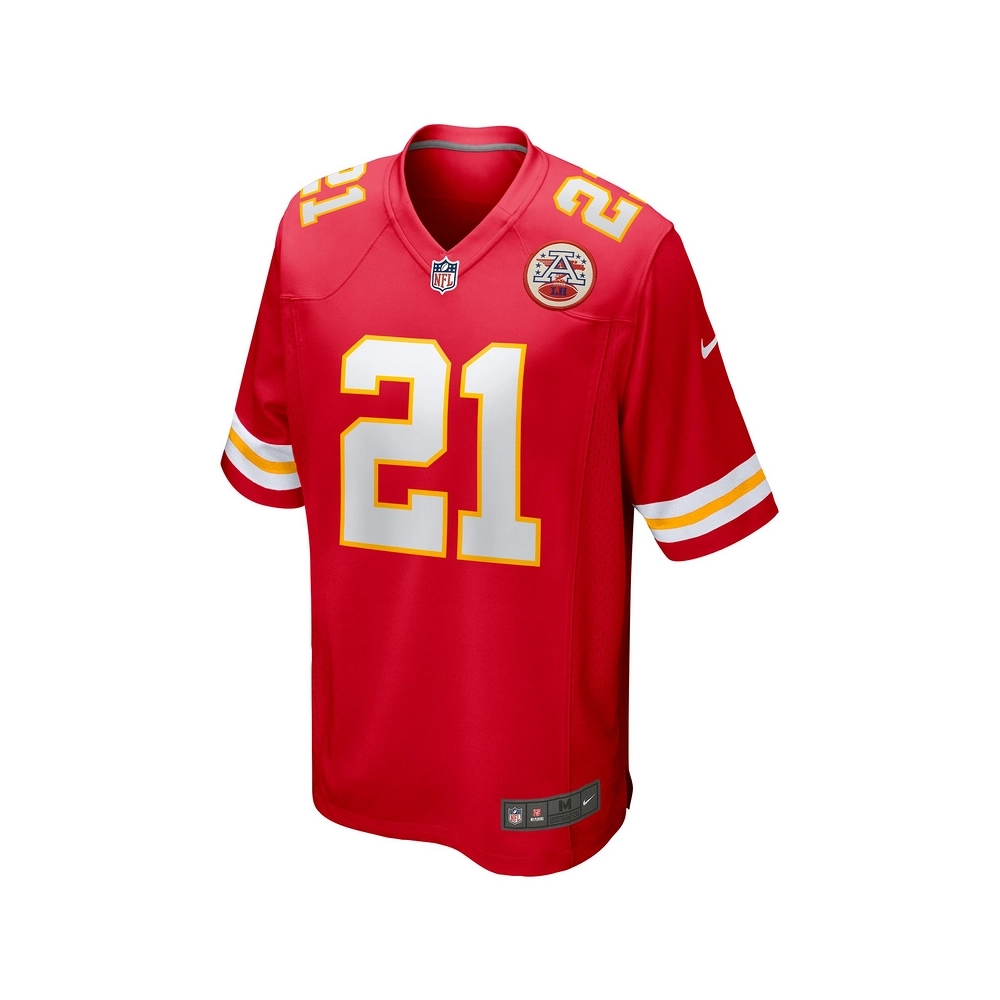 Mens Kansas City Chiefs Trent McDuffie Red Player Game Jersey