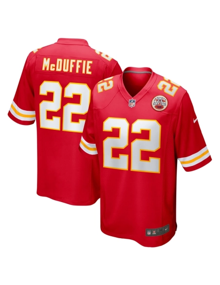Mens Kansas City Chiefs Trent McDuffie Red Game Jersey