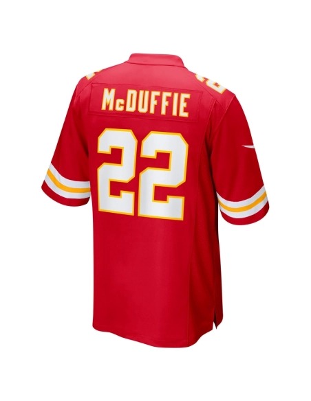Mens Kansas City Chiefs Trent McDuffie Red Game Jersey
