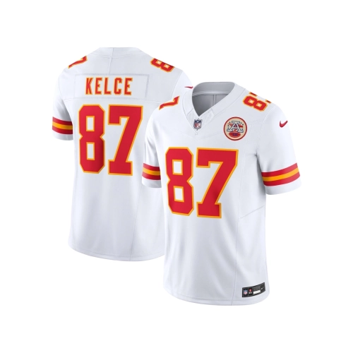 Mens Kansas City Chiefs Travis Kelce White Vapor F.U.S.E. Limited Jersey