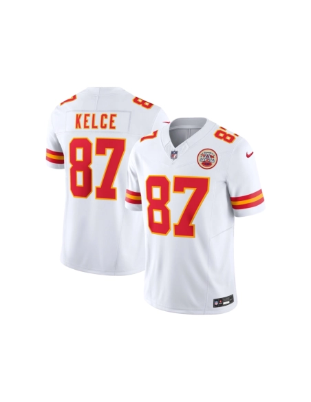 Mens Kansas City Chiefs Travis Kelce White Vapor F.U.S.E. Limited Jersey