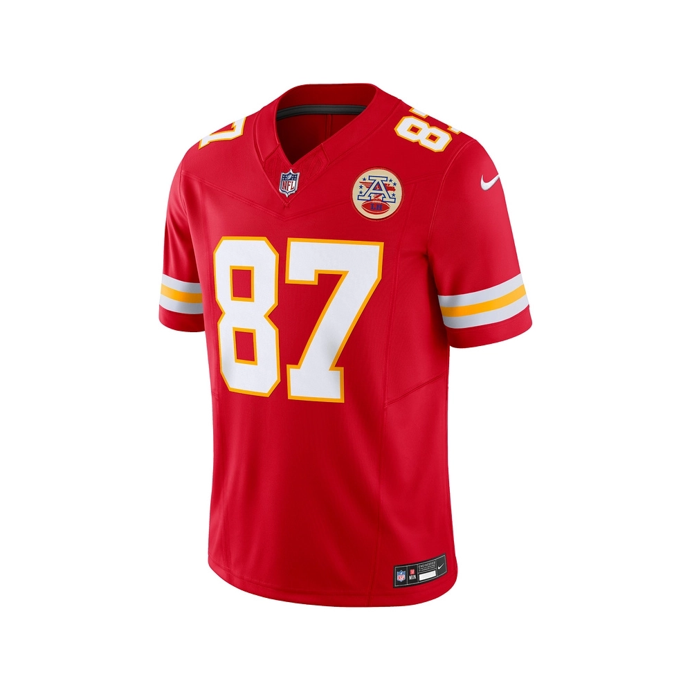 Mens Kansas City Chiefs Travis Kelce Red Vapor F.U.S.E. Limited Jersey