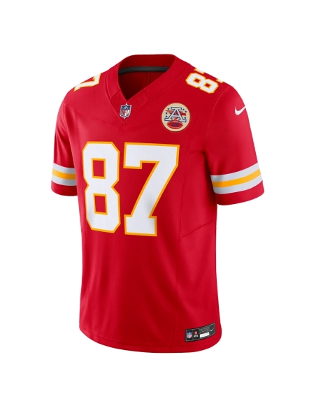 Mens Kansas City Chiefs Travis Kelce Red Vapor F.U.S.E. Limited Jersey