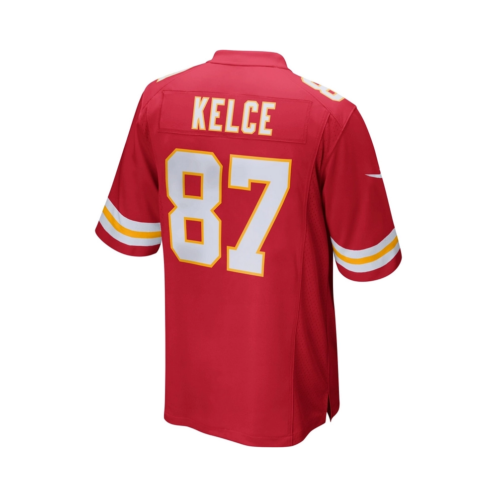 Mens Kansas City Chiefs Travis Kelce Red Game Jersey