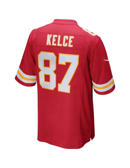 Mens Kansas City Chiefs Travis Kelce Red Game Jersey