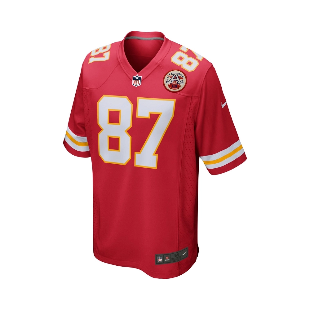 Mens Kansas City Chiefs Travis Kelce Red Game Jersey