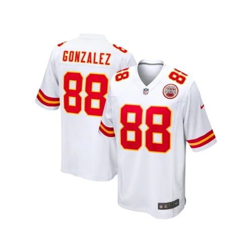 Mens Kansas City Chiefs Tony Gonzalez White Retired Player Game Jersey