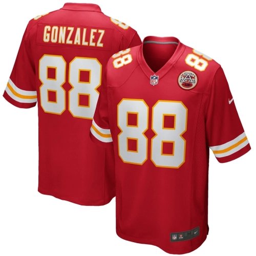 Mens Kansas City Chiefs Tony Gonzalez Red Game Retired Player Jersey