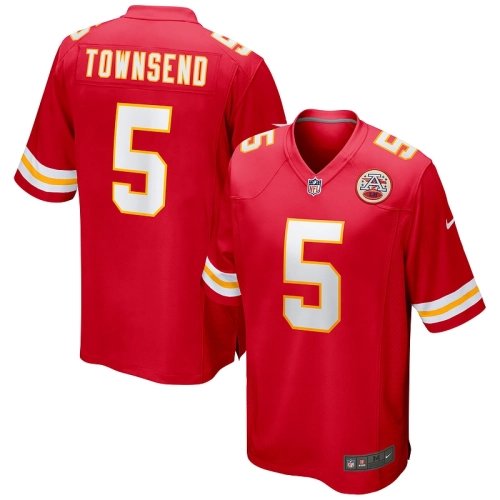 Mens Kansas City Chiefs Tommy Townsend Red Game Jersey