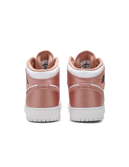 AIR JORDAN 1 MID GS WHITE ROSE GOLD 555112 190,AIR JORDAN 1 MID,Air Jordan