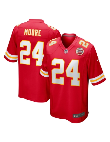 Mens Kansas City Chiefs Skyy Moore Red Game Player Jersey