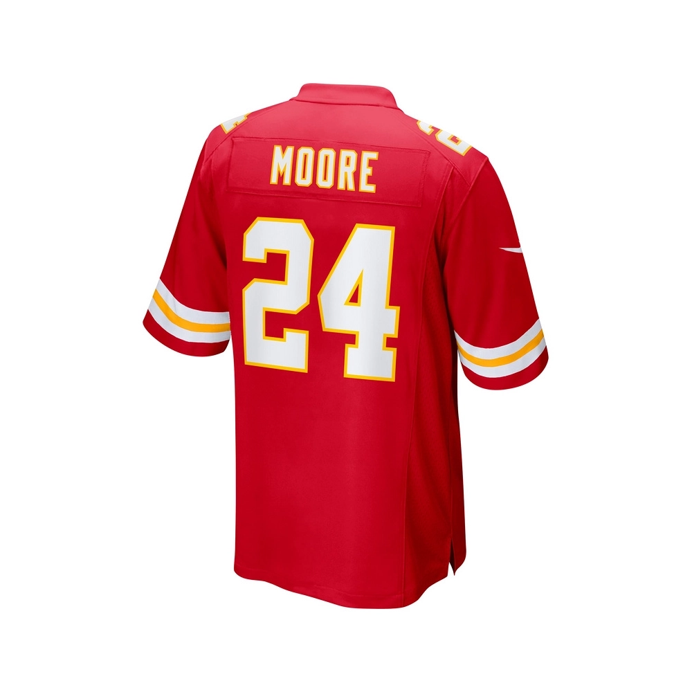 Mens Kansas City Chiefs Skyy Moore Red Game Player Jersey