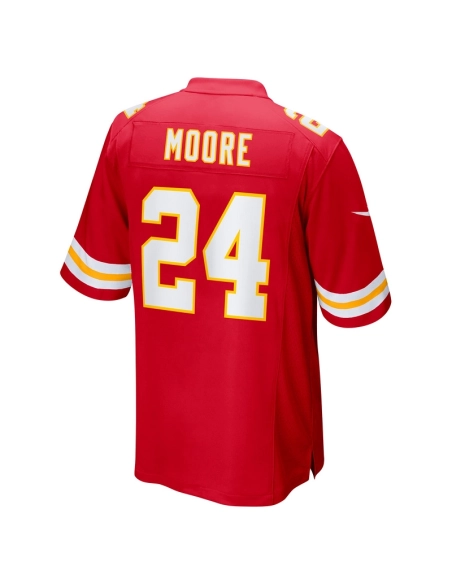 Mens Kansas City Chiefs Skyy Moore Red Game Player Jersey