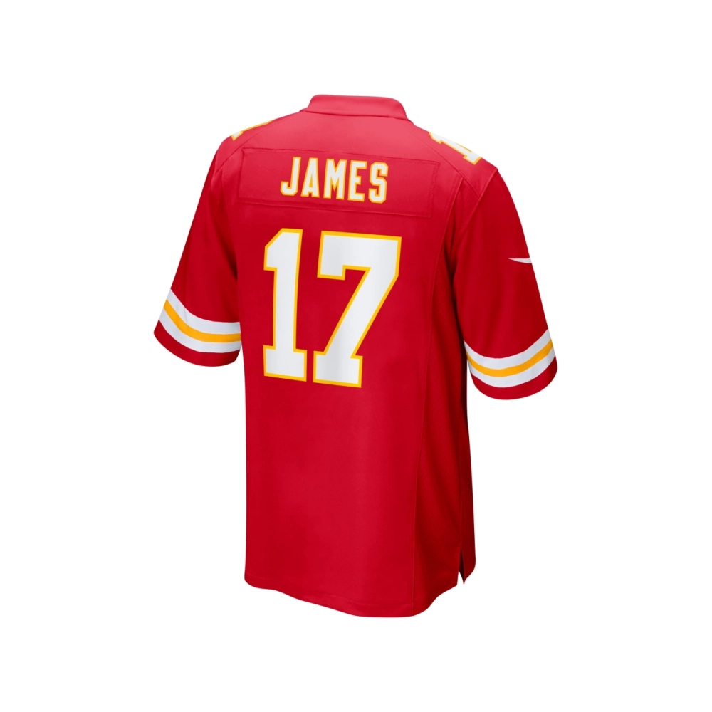 Mens Kansas City Chiefs Richie James Red Game Jersey