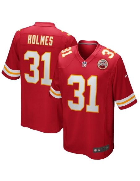 Mens Kansas City Chiefs Priest Holmes Red Game Retired Player Jersey