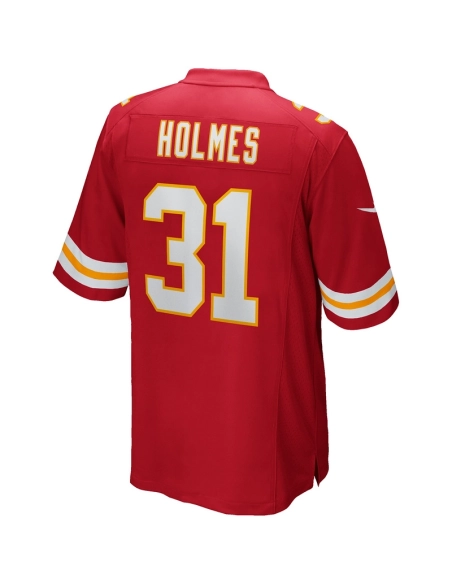 Mens Kansas City Chiefs Priest Holmes Red Game Retired Player Jersey
