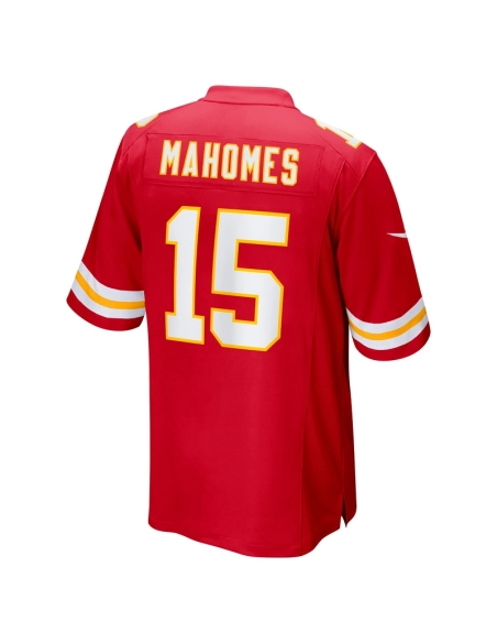 Mens Kansas City Chiefs Patrick Mahomes Red Super Bowl LVIII Game Jersey
