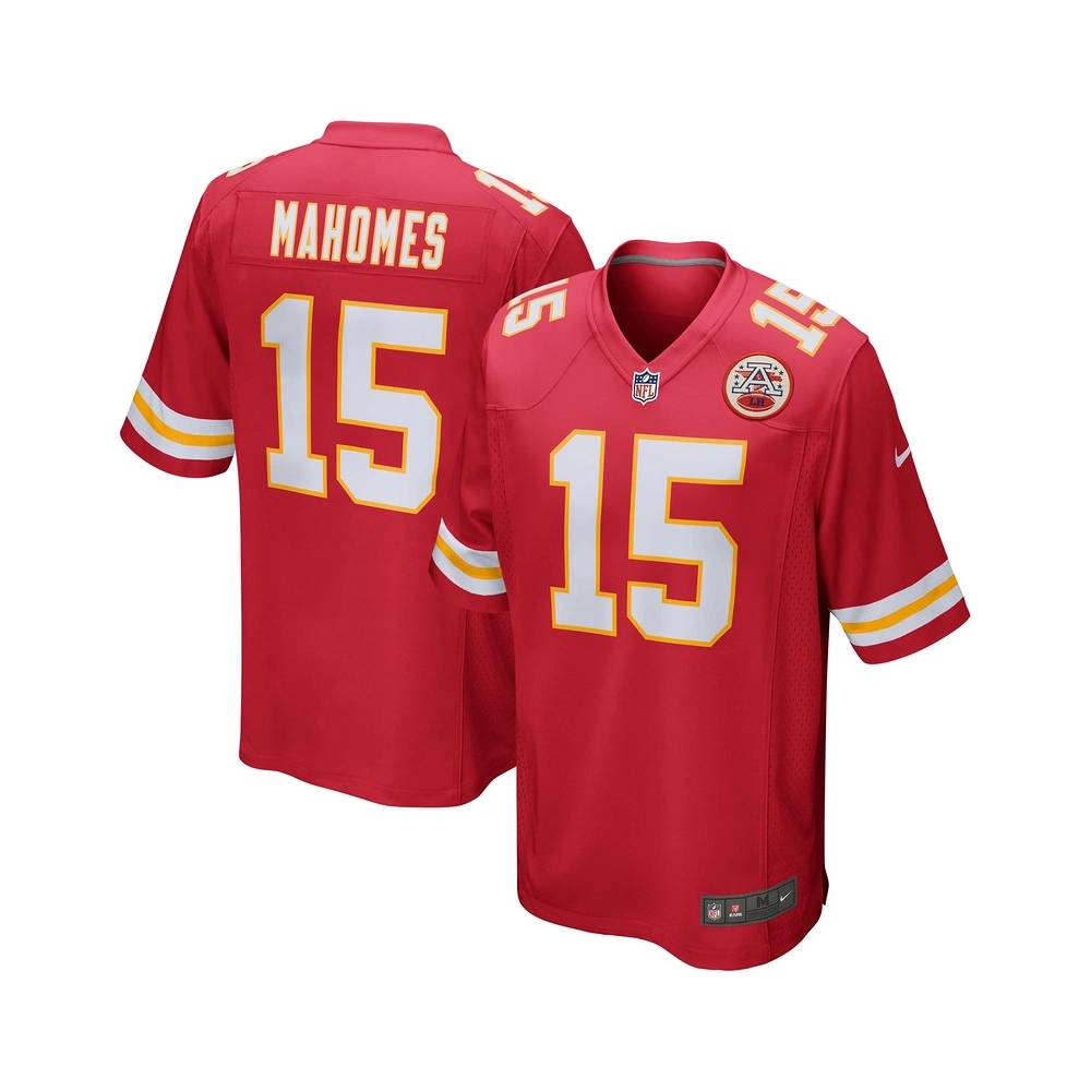 Mens Kansas City Chiefs Patrick Mahomes Red Game Jersey