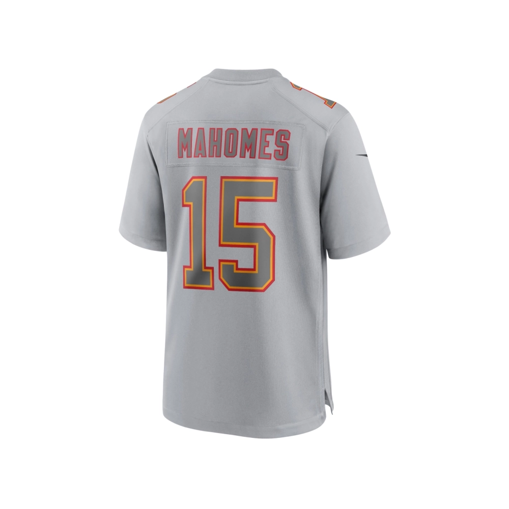 Mens Kansas City Chiefs Patrick Mahomes Gray Super Bowl LVIII Atmosphere Fashion Game Jersey