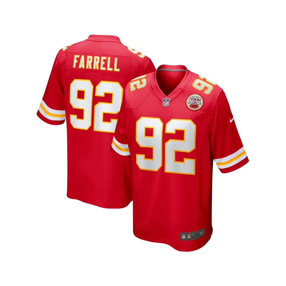 Mens Kansas City Chiefs Neil Farrell Jr. Red Team Game Jersey