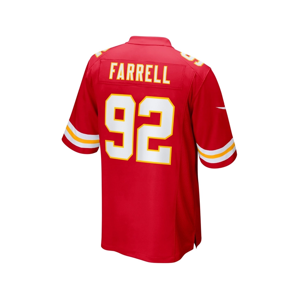 Mens Kansas City Chiefs Neil Farrell Jr. Red Team Game Jersey