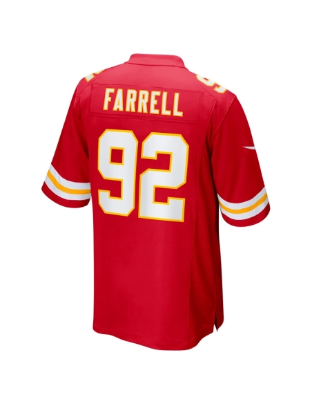 Mens Kansas City Chiefs Neil Farrell Jr. Red Team Game Jersey