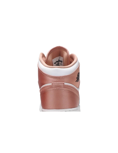 AIR JORDAN 1 MID GS WHITE ROSE GOLD 555112 190,AIR JORDAN 1 MID,Air Jordan