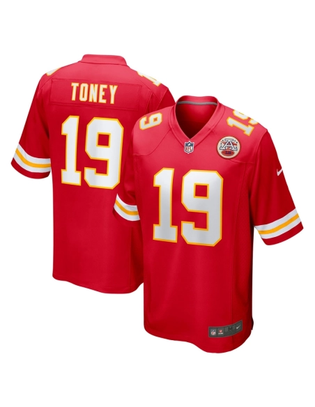 Mens Kansas City Chiefs Kadarius Toney Red Game Player Jersey