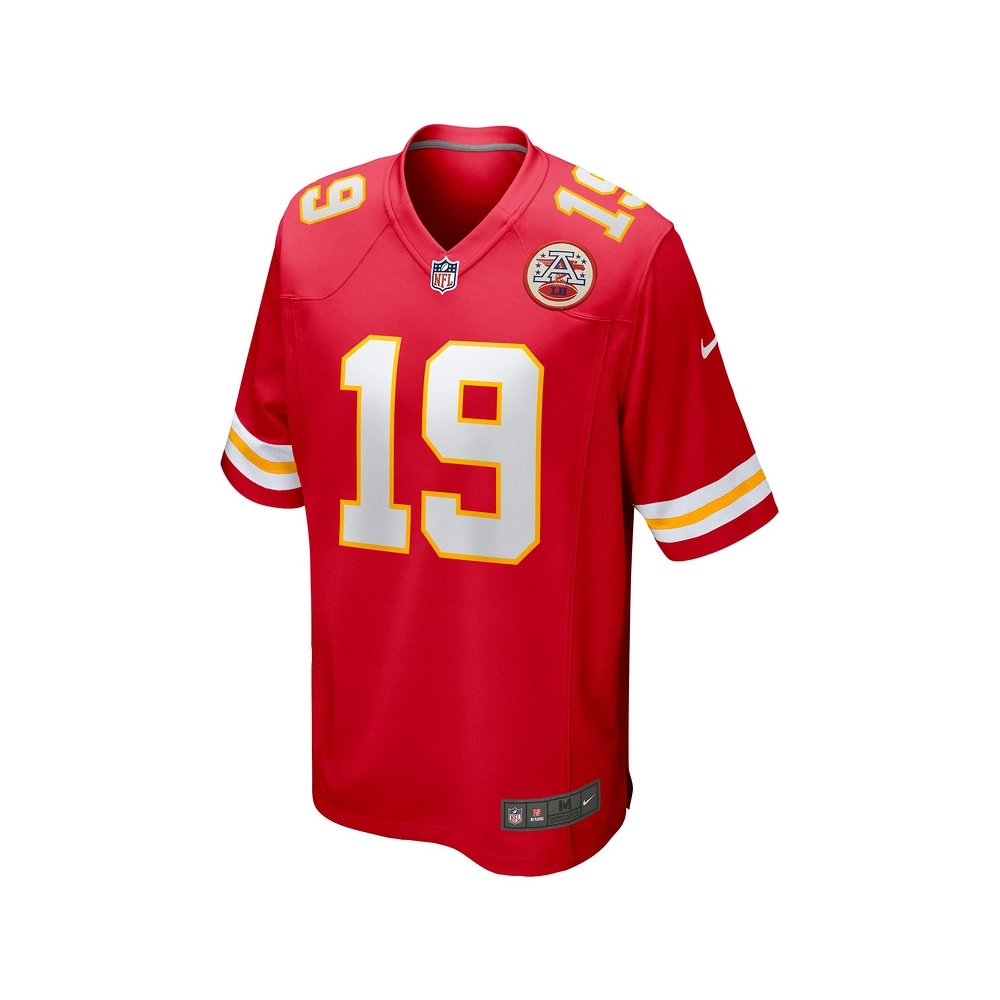 Mens Kansas City Chiefs Kadarius Toney Red Game Player Jersey