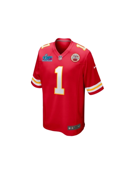 Mens Kansas City Chiefs Jerick McKinnon Red Super Bowl LVII (2022 Season) Patch Game Jersey