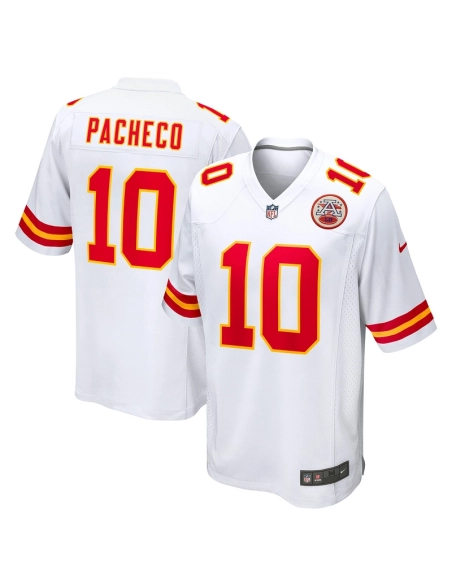Mens Kansas City Chiefs Isiah Pacheco White Away Game Player Jersey